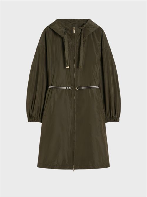 Water-repellent taffeta hooded parka with elastic belt MAX MARA THE CUBE | 2619021164600006